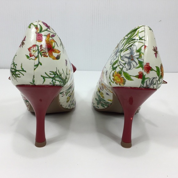 CL by Laundry Floral Design Pumps Shoes Size 9-1/2 - Picture 5 of 10
